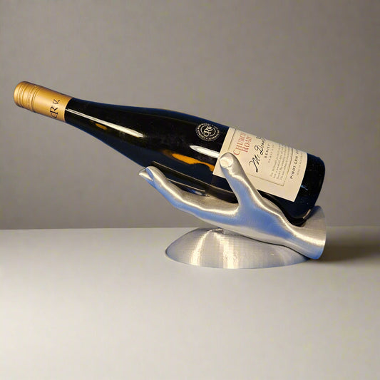 Wine Bottle Holder Silver